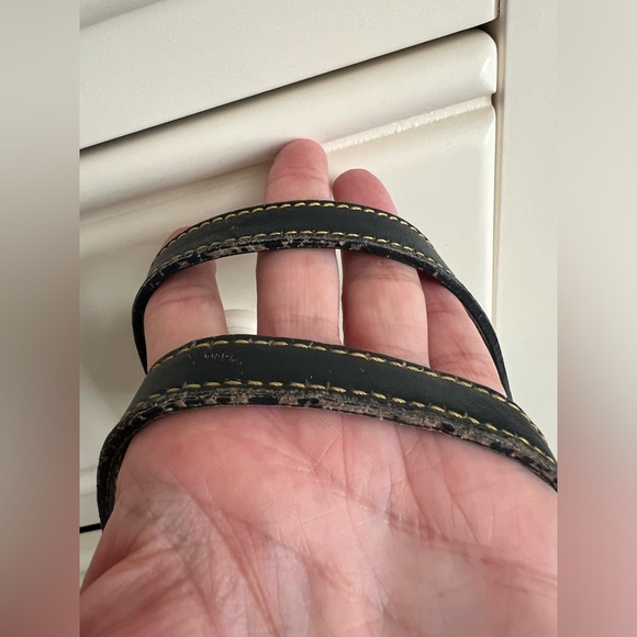 Christian Dior Denim Dark Blue/Grey Oblique &  Leather Tote - Picture 12 of 15